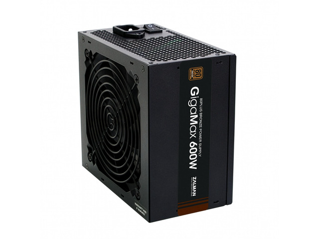 Zalman GigaMax 600W ATX Power Supply 80+ Plus Certified PSU Reliable ATX 12V PSU with 105°C Capacitors, Low Noise 120mm Quiet HDB Fan, Active PFC,...