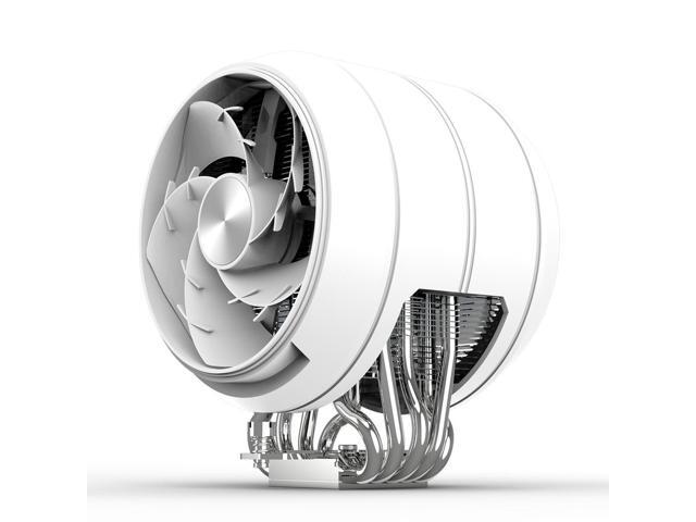 Zalman ZET5 High Performance CPU Air Cooler, Dual 120mm PWM Fans, 220W TDP, 5 Heat Pipes RDTH Technology, AMD AM5/AM4 & Intel LGA1851/1700/1200, White