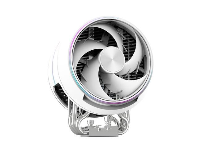 Zalman ZET5 CPU Cooler, Dual 120mm PWM Fans, 5 Heat Pipes RDTH Technology, AMD AM5/AM4 & Intel LGA1851/1700, White