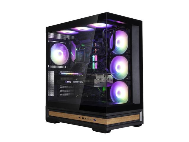 Zalman P40 Namu ATX Mid-Tower Premium Wood Desktop PC Case, 4x High Airflow ARGB PWM Fans, USB Type-C 3.2 Ready, Vertical GPU Mount & BTF...