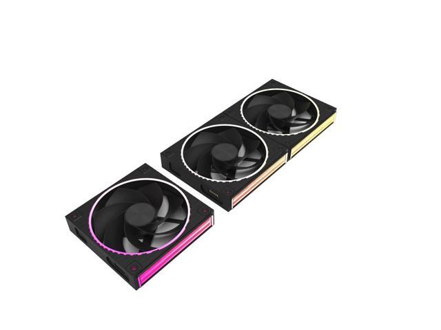 Zalman DF120 A3 3-Pack 120mm ARGB Case Fans, 2300 RPM, Dual Ball Bearing, Cable-Free Pogo Pin Connection, Daisy-Chain Design, Infinity Mirror ARGB...