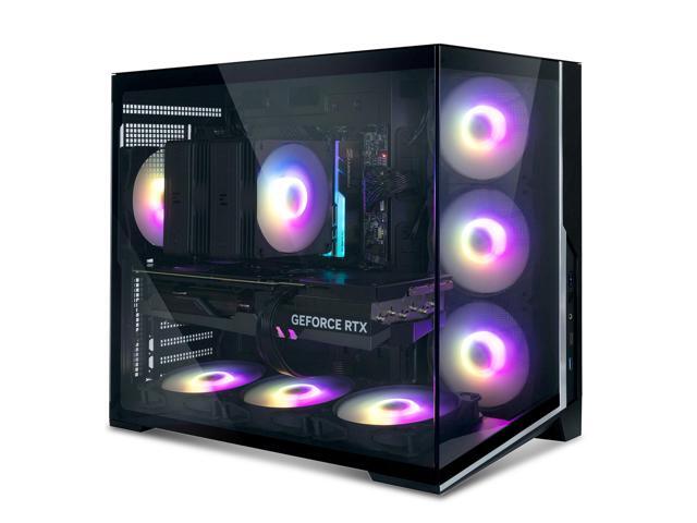Zalman D40 ATX Gaming PC Mid-Tower Computer Case, 7x 120mm ARGB Fans Pre-Installed, Panoramic View Tempered Glass Panels, 360mm AIO Radiator &... Case