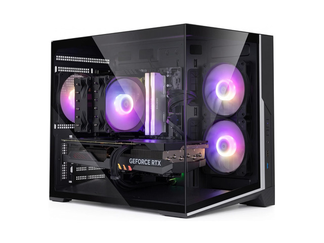 Zalman D30 mATX Micro-ATX Gaming PC Mini-Tower Computer Case, 3x 120mm ARGB Fans Pre-Installed, Panoramic View Tempered Glass Panels, 360mm AIO...