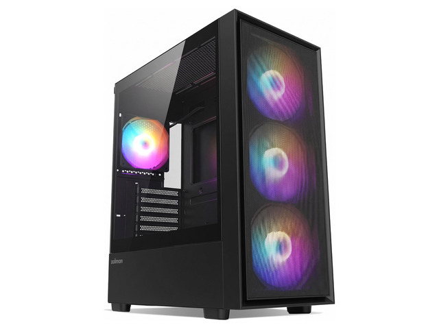 Zalman S6 ATX High Airflow Mid-Tower RGB Desktop Gaming PC Case, 4 Preinstalled FRGB Fans, USB Type-C 3.2 & USB 3.0, Fits up to 8 Fans, 360mm AIO...