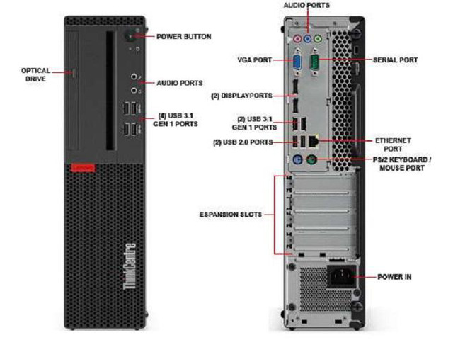 Lenovo ThinkCentre M710s SFF Desktop: Core i7-6500 3.4GHz, 16GB RAM, 256GB SSD, DVD-RW Optical, Windows 10 Pro - Refurbsihsed