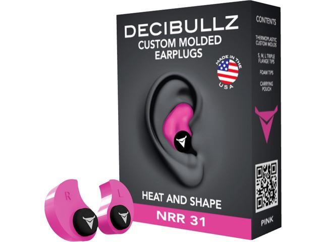 Decibullz Custom Molded Earplugs - Pink
