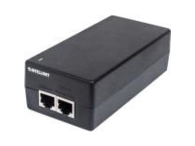 Intellinet Gigabit Ultra PoE Injector, One 60 W Port, IEEE 802.3at/af Compliant, Plastic Housing, Wall-mount Option