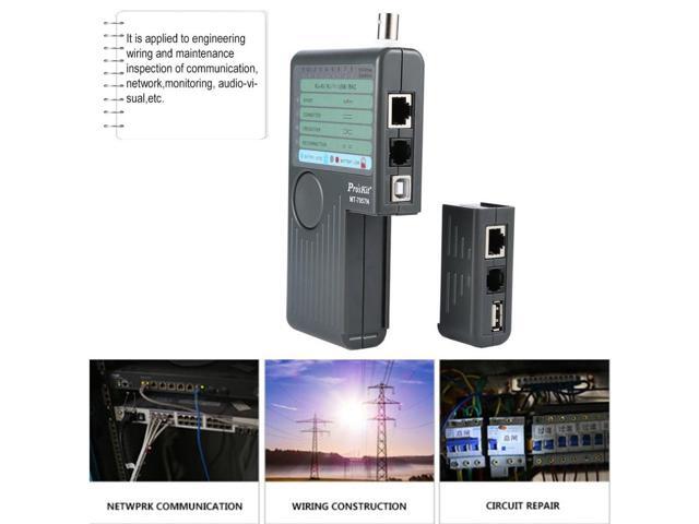 Pro'skit MT-7057N Handheld RJ45 RJ11 USB BNC Cable Sniffer-Remote Network Lan Cable Tester Ethernet Wire Line Tracker Detector Finder