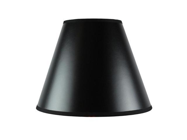 Photos - Chandelier / Lamp 6x12x9.5 Bold Black Parchment Lampshade with True Gold Lining Hard Back Em