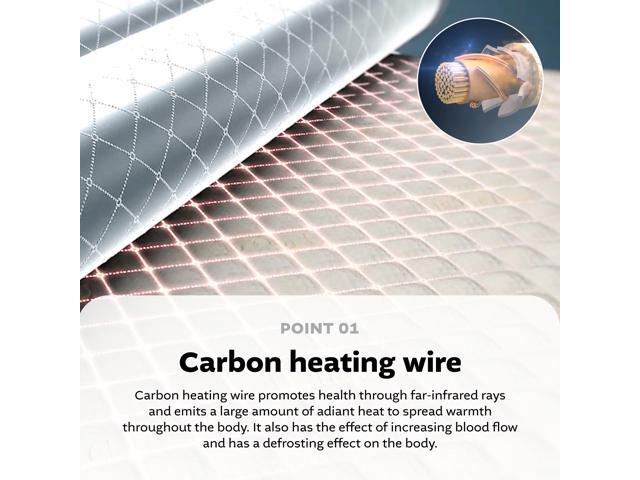Tencel Carbon Electric Mat, Double Size (55.1' x 70.9')