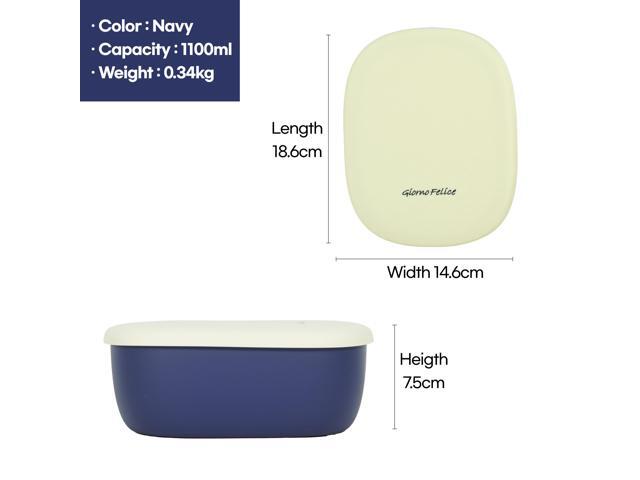 [Giorno Felice] TheSili Silicone EasyCook Container 1100ml / 30.4 fl. oz. / Ocean Navy
