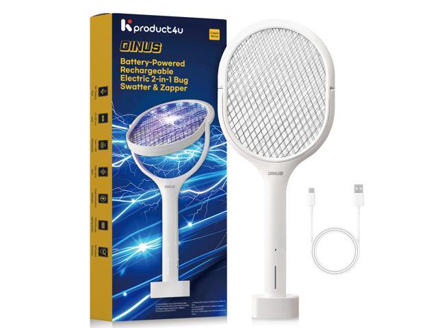 Battery-Powered Rechaegeable Electric 2-in-1 Bug Swatters & Zapper