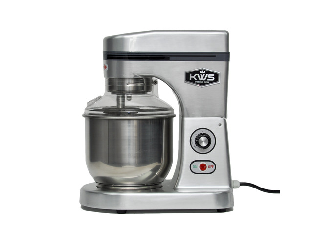 KWS M-B7 Commercial 620W Stand food Mixer,7 Quarts Silver Heavy-Duty for Restaurant/Bakery /Tea Shop/Coffee Shop