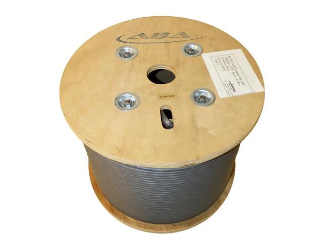 Elite Cat6a Plenum (CMP), 1000ft, 650MHz, 23AWG, U/UTP, Solid Pure Copper, 10Gb, UL Certified, Bulk Ethernet Cable Reel, Gray