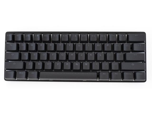 Vortex New POK3R Black Case RGB LED 60% Double Shot PBT (Cherry MX Silent Red) Mechanical Keyboard