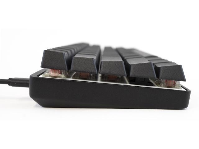 Vortex New POK3R Black Case RGB LED 60% Double Shot PBT (Cherry MX Nature White) Mechanical Keyboard