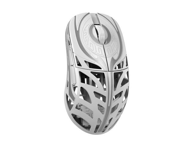 MK X WLMOUSE Strider Wireless 8K Mouse White TTC Black Dot