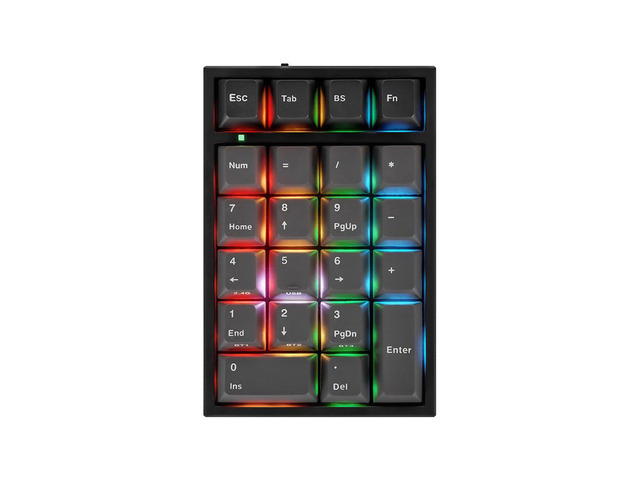 Leopold FC220TP Ash White Leopold Hyacinth Hotswap Wireless RGB Numpad Keyboard Kailh Midnight Pro Silent