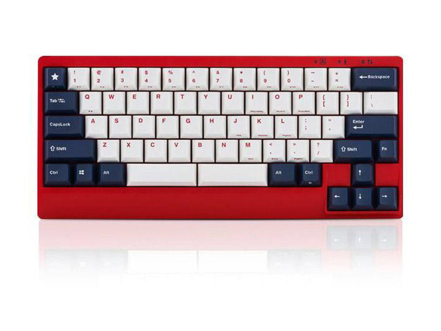 Leopold FC650MDS White Blue Star PD 65% Double Shot PBT Mechanical Keyboard Cherry MX Blue
