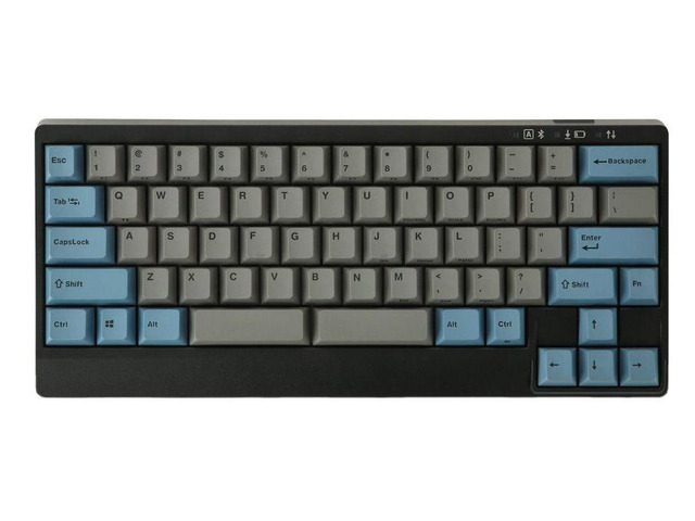 Leopold FC650MDSBT Bluetooth Blue/Grey PD 65% Double Shot PBT Mechanical Keyboard Cherry MX Blue