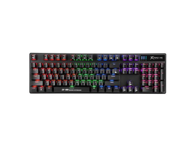 Xtrike Me GK-980 - Mechanical Gaming Keyboard, Wired with 104 Keys and Backlight, Black