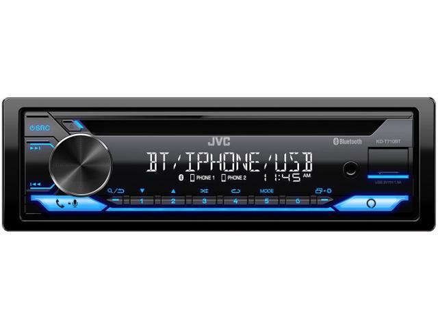 JVC KD-T710BT In-Dash CD Receiver Featuring Bluetooth For Car, Black