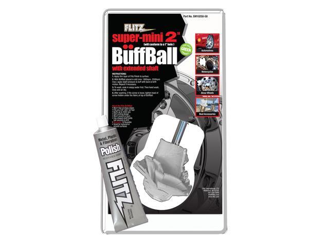 FLITZ SM10250-50 Original Buff Ball With 1.76 oz Paste Polish - Super Mini 2'