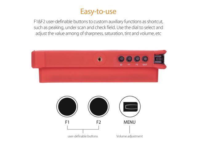 Lilliput A7S 7' 1920x1200 4K HDMI Input IPS Field Monitor Camera-top Screen For DSLR Mirrorless Camera