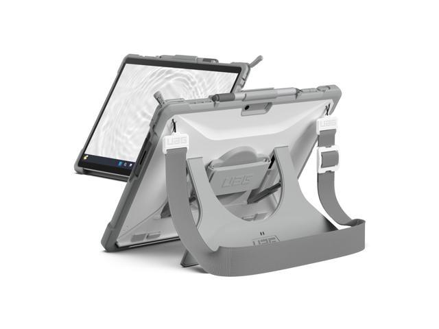 UAG Designed for Microsoft Surface Pro 9 Plasma Healthcare White/Gray, Lightweight Rugged Protective Cover with Multi-Angle Built-in Kickstand, Pen.