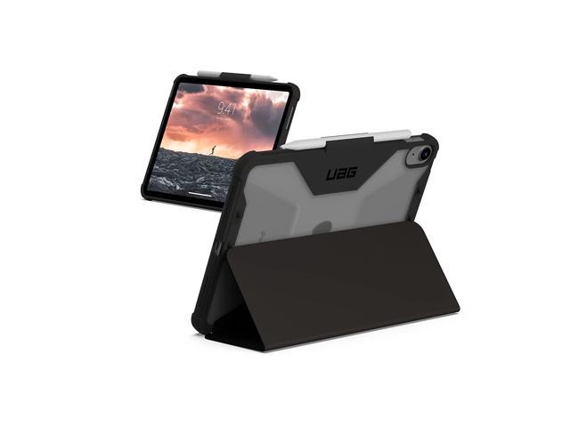 UAG Designed for iPad 10.9 10th Gen 2022 Case Plyo Clear Black/Ice with Adjustable Stand and Pencil Holder Rugged Lightweight Impact Resistant Soft.
