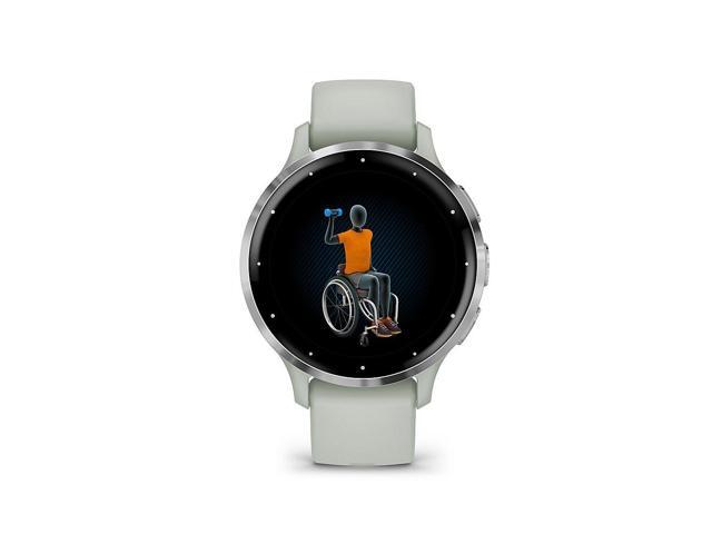 Garmin - Venu 3S GPS Smartwatch 41 mm Fiber-reinforced polymer - Stainless Steel and Sage Gray - (2023) - image 9