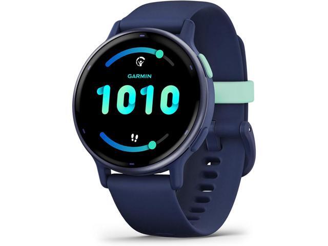 Garmin - vívoactive 5 GPS Smartwatch 42 mm Fiber-reinforced polymer - Metallic Navy Aluminum and  Navy - (2023) - image 7