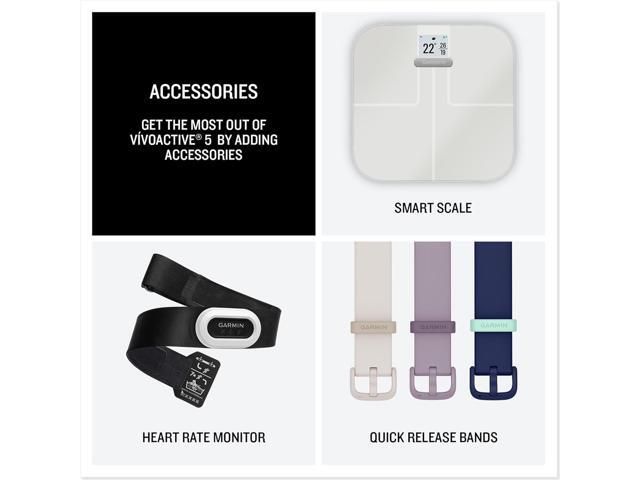 Garmin - vívoactive 5 GPS Smartwatch 42 mm Fiber-reinforced polymer - Metallic Navy Aluminum and  Navy - (2023) - image 9