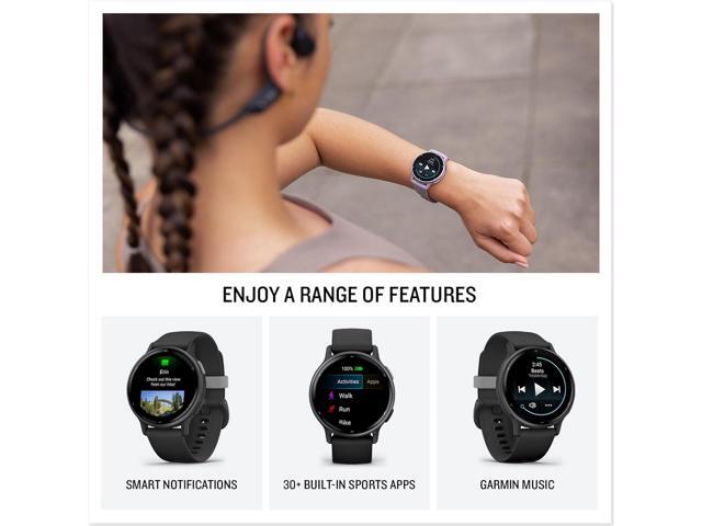 Garmin - vívoactive 5 GPS Smartwatch 42 mm Fiber-reinforced polymer - Metallic Navy Aluminum and  Navy - (2023) - image 10