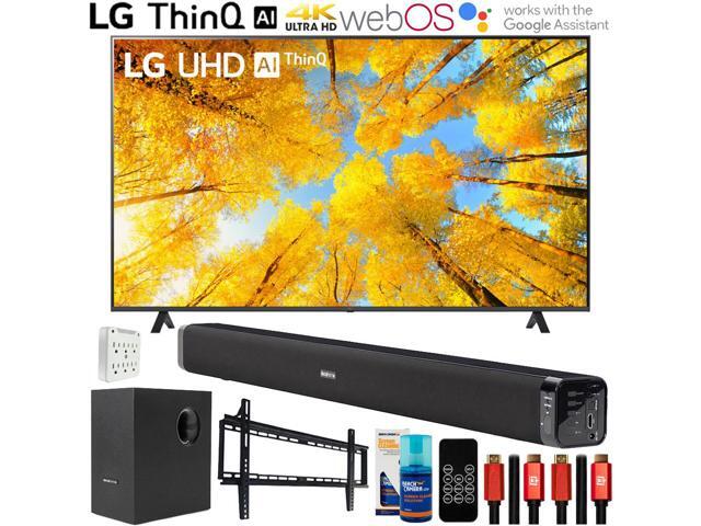 LG UQ7590PUB 70 Inch HDR 4K UHD Smart TV with Deco Gear Home Theater Bundle