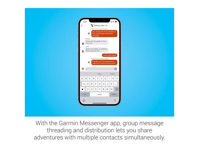 Garmin - inReach Messenger 1.08" GPS with Built-In Bluetooth - Black - image 12