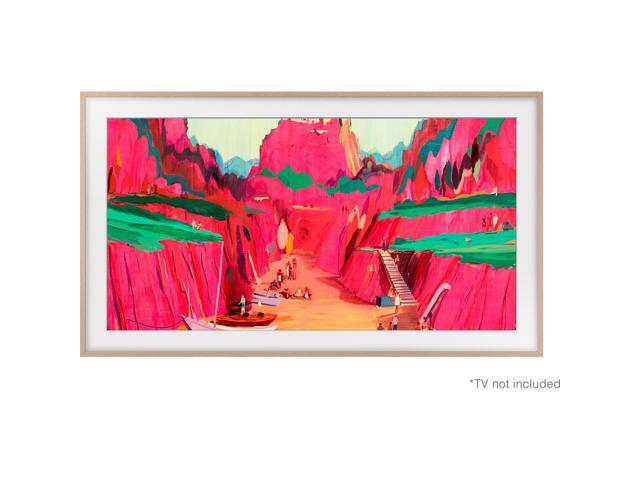 Samsung - 85" The Frame Customizable Bezel - Modern - Teak - image 6