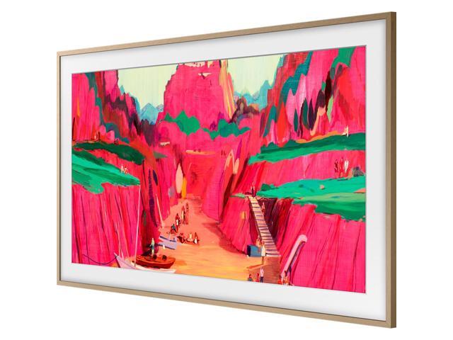 Samsung - 85" The Frame Customizable Bezel - Modern - Teak - image 7