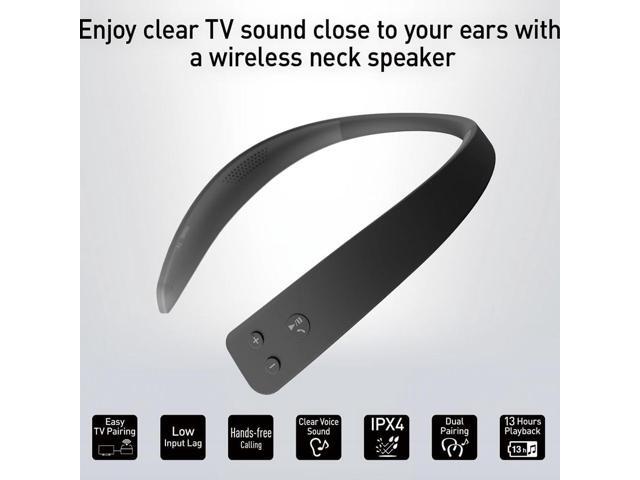 Panasonic WN10 Wireless Wearable TV Neck Speaker, Bluetooth, Built-in Microphone