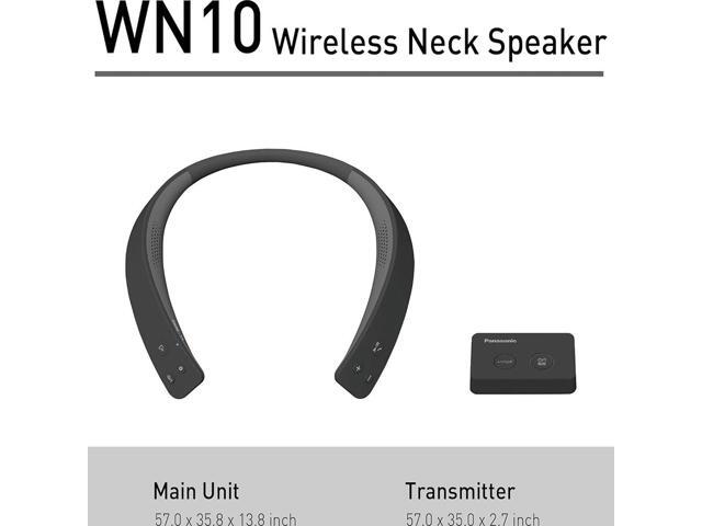 Panasonic WN10 Wireless Wearable TV Neck Speaker, Bluetooth, Built-in Microphone