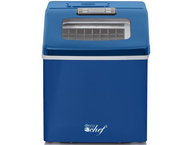 Deco Chef Countertop Portable Ice Maker 40 lb/Day Blue with Extended Warranty