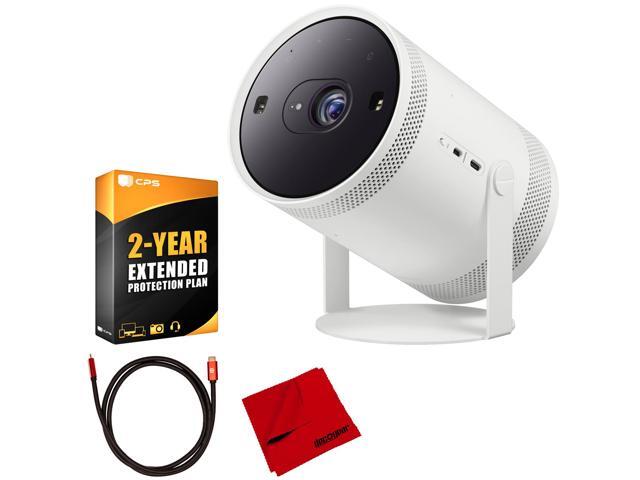 Samsung The Freestyle Projector (SP-LSP3BLAXZA) Bundle with 2-Year Warranty and HDMI