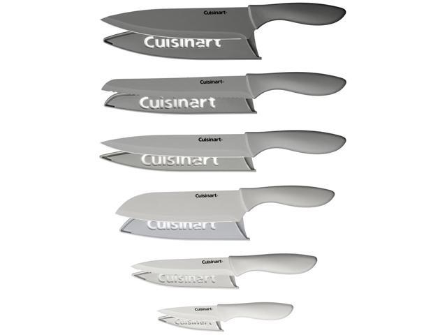 Cuisinart Advantage 12Pc Gray Knife Set (2-Pack) + Safety Gloves + Knife Sharpener