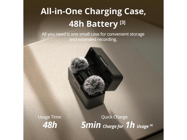 DJI - Mic Mini Wireless Omnidirectional Microphone System - Black - image 7