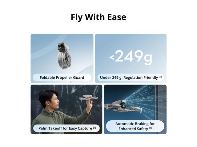 DJI Flip with RC 2 Screen Remote Controller, Follow Me Drone with 4K UHD Camera
