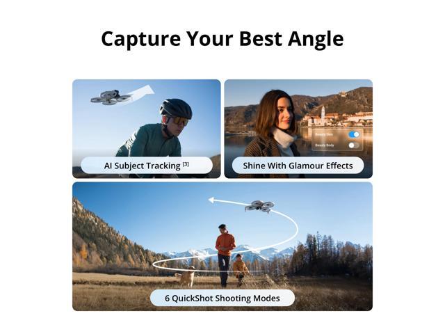 DJI Flip with RC 2 Screen Remote Controller, Follow Me Drone with 4K UHD Camera
