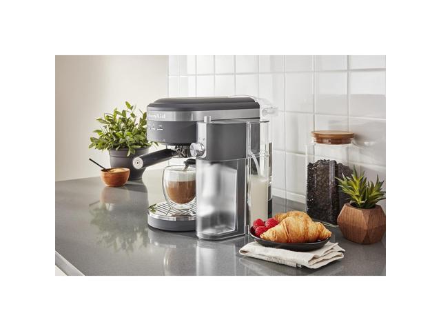 KitchenAid Semi-Automatic Espresso Machine and Automatic Milk Frother Attachment - KES6404