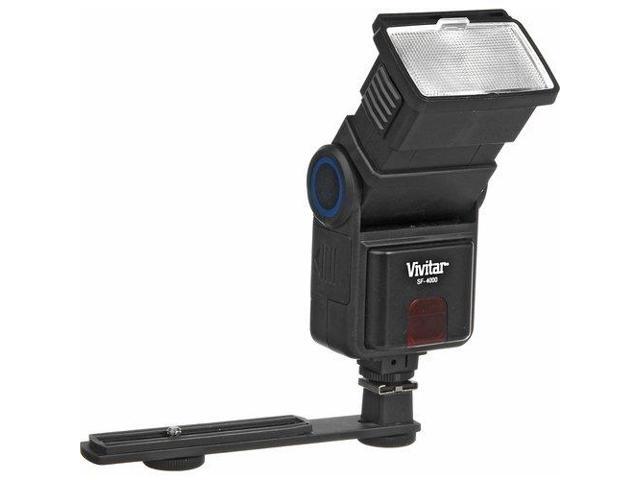 Vivitar SF-4000 Auto Bounce Zoom Slave Flash with Bracket