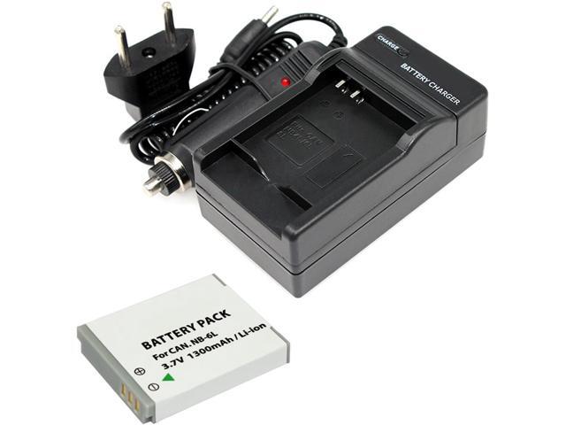 Vivitar NB-6L/NB-6LH Battery (2 PACK) and Charger Kit for CANON PowerShot Cameras