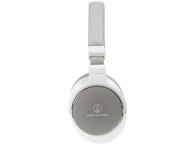 Audio Technica Hi-Res Wireless On-Ear Headphones with Mic & Controls, White (ATH-SR5BTWH)